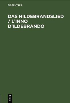 portada Das Hildebrandslied / L¿ Inno D¿ Ildebrando (en Italiano)