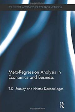 portada Meta-Regression Analysis in Economics and Business (Routledge Advances in Research Methods) (en Inglés)