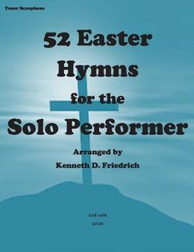 portada 52 Easter Hymns for the Solo Performer-tenor sax version (en Inglés)