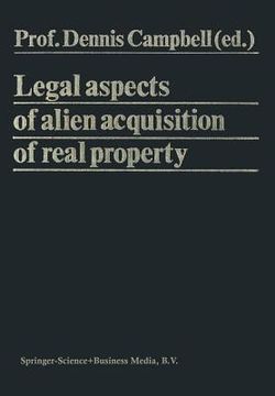 portada Legal Aspects of Alien Acquisition of Real Property (en Inglés)