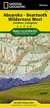 portada Absaroka - Beartooth Wilderness West, Montana Topographic Map: Gardiner, Livingston (National Geographic Trails Illustrated Map)