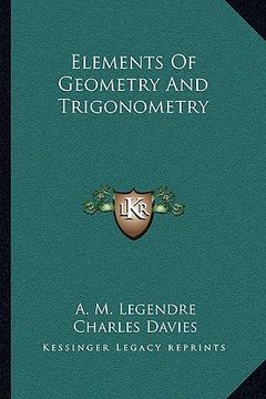 portada elements of geometry and trigonometry (in English)