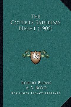 portada the cotter's saturday night (1905) (en Inglés)