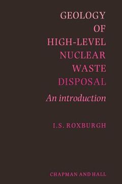 portada Geology of High-Level Nuclear Waste Disposal: An Introduction (en Inglés)