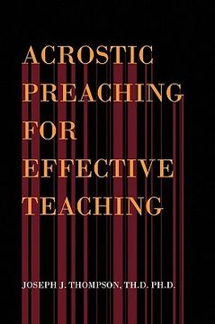 portada acrostic preaching for effective teaching (in English)