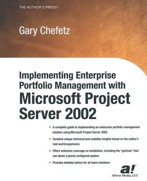 portada Implementing Enterprise Portfolio Management with Microsoft Project Server 2002 (in English)