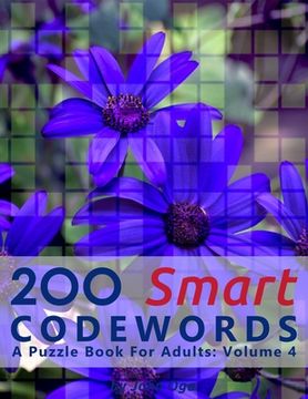 portada 200 Smart Codewords: A Puzzle Book For Adults: Volume 4 (en Inglés)