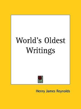 portada world's oldest writings (en Inglés)