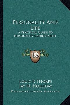 portada personality and life: a practical guide to personality improvement (in English)