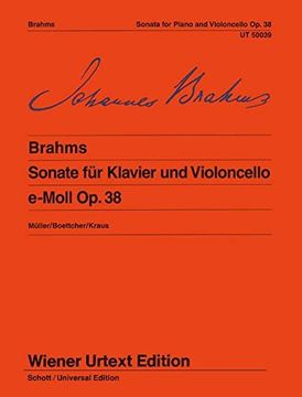 portada Sonate für Klavier und Violoncello E-Moll op. 38 (en Inglés)