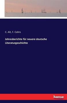 portada Jahresberichte für neuere deutsche Literaturgeschichte