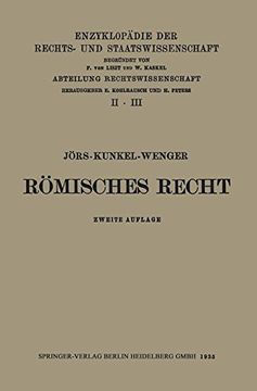 portada Römisches Privatrecht (Enzyklopädie der Rechts- und Staatswissenschaft)