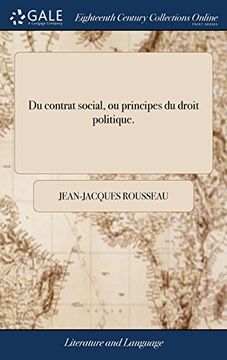 portada Du Contrat Social, ou Principes du Droit Politique. 