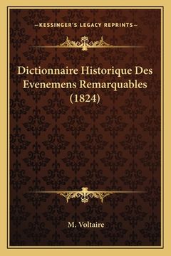 portada Dictionnaire Historique Des Evenemens Remarquables (1824) (en Francés)