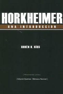 portada Horkheimer una Introducción (in Spanish)