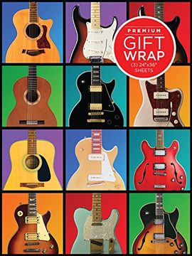 portada Hal Leonard Retro Guitar Gift Wrapping Paper (en Inglés)