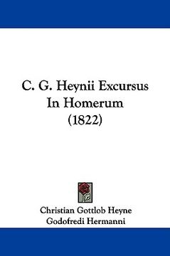 portada c. g. heynii excursus in homerum (1822) (in English)
