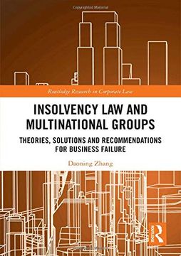 portada Insolvency law and Multinational Groups: Theories, Solutions and Recommendations for Business Failure (Routledge Research in Corporate Law) (en Inglés)