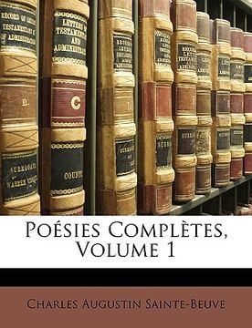portada Poésies Complètes, Volume 1 (in French)