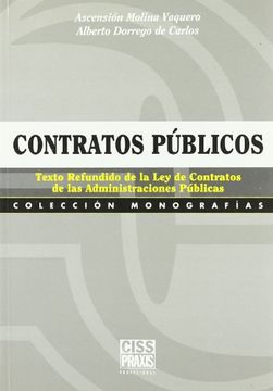 portada Contratos públicos : textos consolidados de la ley de contratos de las Administraciones Públicas