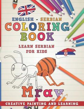 portada Coloring Book: English - Serbian I Learn Serbian for Kids I Creative Painting and Learning. (en Inglés)