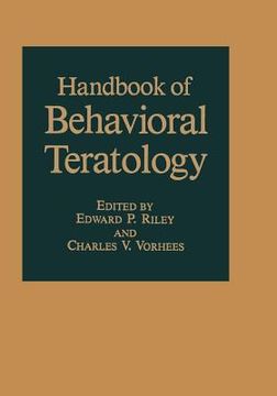 portada Handbook of Behavioral Teratology (en Inglés)