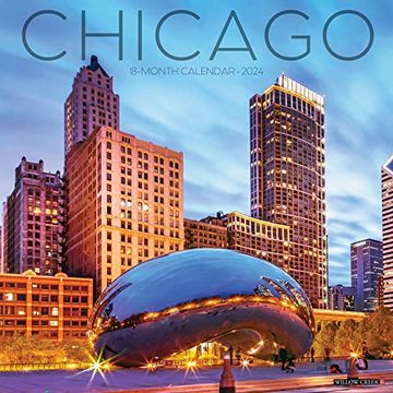 portada Willow Creek Press Chicago Monthly 2024 Wall Calendar (12" x 12")