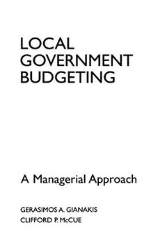 portada Local Government Budgeting (in English)