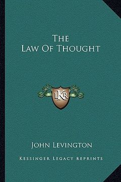 portada the law of thought (en Inglés)