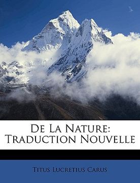 portada De La Nature: Traduction Nouvelle (in French)