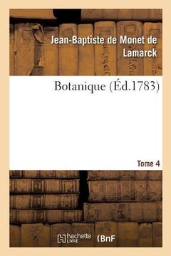 portada Botanique. Tome 4 (in French)