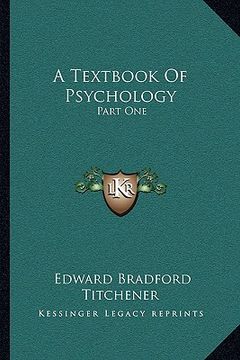portada a textbook of psychology: part one (en Inglés)