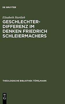 portada Geschlechterdifferenz im Denken Friedrich Schleiermachers (en Alemán)