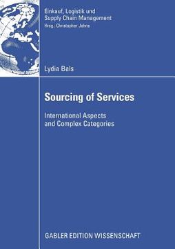 portada sourcing of services: international aspects and complex categories