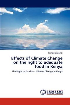 portada effects of climate change on the right to adequate food in kenya (en Inglés)