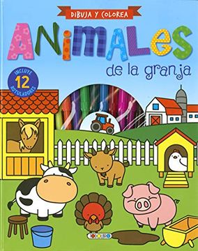 portada Animales de la Granja Dibuja y Colorea (in Spanish)