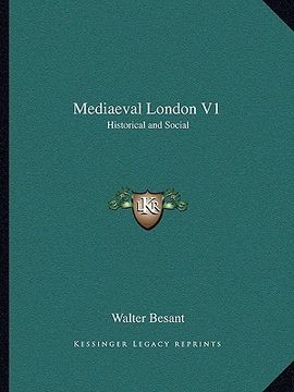 portada mediaeval london v1: historical and social (en Inglés)