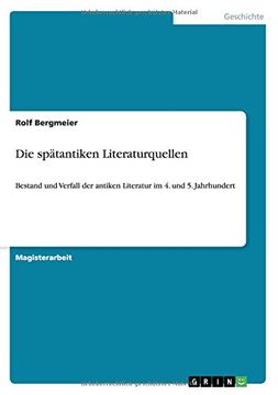 portada Die spätantiken Literaturquellen (German Edition)