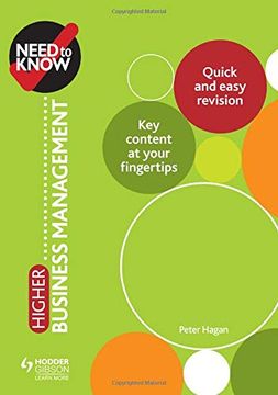 portada Need to Know: Higher Business Management (in English)