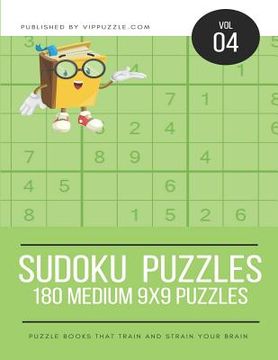 portada Sudoku Puzzles - 180 Medium 9x9 Puzzles