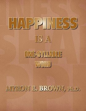 portada happiness is a one syllable word (en Inglés)