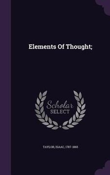 portada Elements Of Thought; (in English)