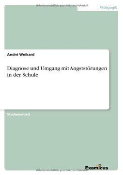 portada Diagnose und Umgang mit Angststörungen in der Schule (German Edition)