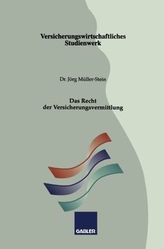 portada Das Recht der Versicherungsvermittlung (German Edition)