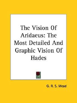 portada the vision of aridaeus: the most detailed and graphic vision of hades (in English)