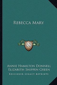 portada rebecca mary (in English)