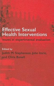portada effective sexual health interventions: issues in experimental evaluation (en Inglés)
