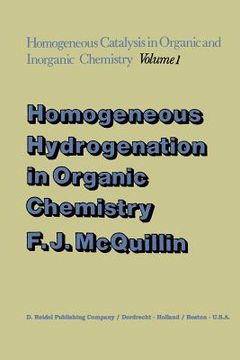 portada Homogeneous Hydrogenation in Organic Chemistry (en Inglés)