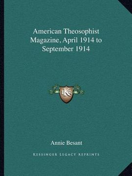 portada american theosophist magazine, april 1914 to september 1914 (in English)