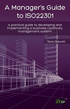 portada Manager's Guide to ISO22301: A practical guide to developing and implementing a business continuity management system